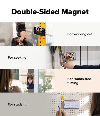 Магнітне кільце-тримач Ringke Dual Magnetic Smart Ring (8800328816848) - Black