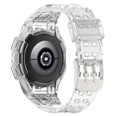 Ремешок Deexe Solid Color для Samsung Galaxy Watch 4 / 5 (44mm) - Transparent