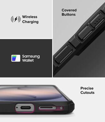Захисний чохол Ringke Fusion X для Samsung Galaxy S26 Plus (S947) 8800328815124 - Black