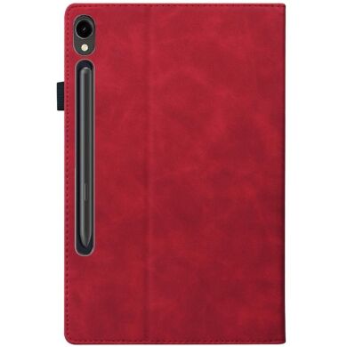 Чехол Deexe Business Style для Samsung Galaxy Tab S9 (X710/716) - Red