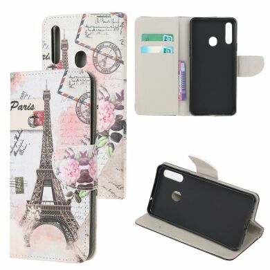 Чехол-книжка Deexe Color Wallet для Samsung Galaxy A20s (A207) - Eiffel Tower