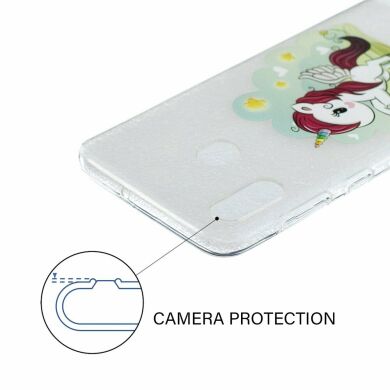 Силіконовий (TPU) чохол Deexe Pretty Glossy для Samsung Galaxy A30 (A305) / A20 (A205) - Unicorn