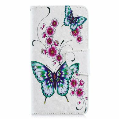Чохол-книжка Deexe Color Wallet для Samsung Galaxy A40 (А405) - Butterflies and Flowers
