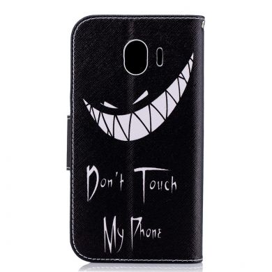 Чехол-книжка Deexe Color Wallet для Samsung Galaxy J4 2018 (J400) - Don't Touch My Phone D