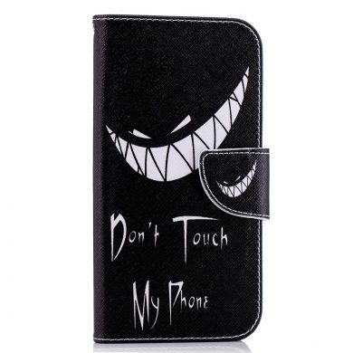 Чехол-книжка Deexe Color Wallet для Samsung Galaxy J4 2018 (J400) - Don't Touch My Phone D