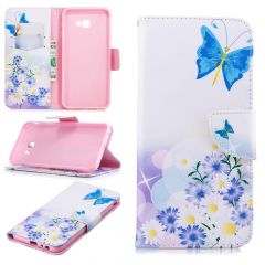 Чохол-книжка Deexe Color Wallet для Samsung Galaxy J4+ (J415), Blue Butterflies