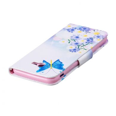 Чохол-книжка Deexe Color Wallet для Samsung Galaxy J4+ (J415), Blue Butterflies