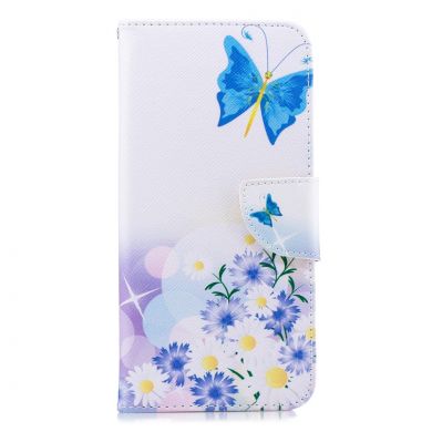 Чохол-книжка Deexe Color Wallet для Samsung Galaxy J4+ (J415), Blue Butterflies