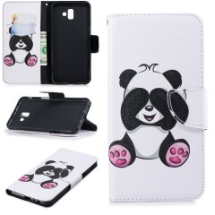 Чехол-книжка Deexe Color Wallet для Samsung Galaxy J6+ (J610) - Cute Panda