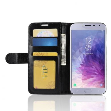 Чехол-книжка Deexe Wallet Style для Samsung Galaxy J4 2018 (J400) - Black