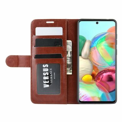 Чехол-книжка Deexe Wallet Style для Samsung Galaxy Note 10 Lite (N770) - Brown