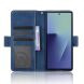 Чехол-книжка с карманами Deexe Wallet Stand (FF) для Samsung Galaxy Fold 8 Ultra - Blue. Фото 2 из 8