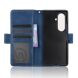 Чехол-книжка с карманами Deexe Wallet Stand (FF) для Samsung Galaxy Fold 8 Ultra - Blue. Фото 4 из 8