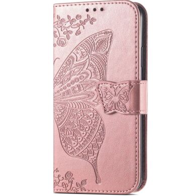 Чохол UniCase Butterfly Pattern для Samsung Galaxy A16 (A165) - Rose Gold