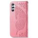 Чехол UniCase Butterfly Pattern для Samsung Galaxy A35 (A356) - Pink. Фото 4 из 5