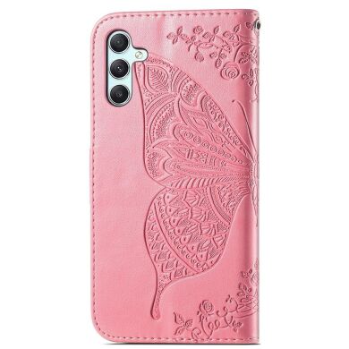 Чехол UniCase Butterfly Pattern для Samsung Galaxy A35 (A356) - Pink