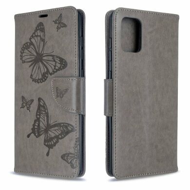 Чехол UniCase Butterfly Pattern для Samsung Galaxy A71 (A715) - Grey