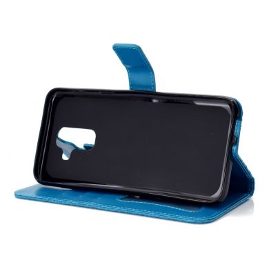 Чехол UniCase Leaf Wallet для Samsung Galaxy A6+ 2018 (A605) - Baby Blue