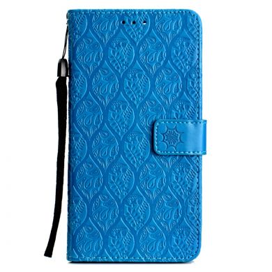 Чехол UniCase Leaf Wallet для Samsung Galaxy A6+ 2018 (A605) - Baby Blue