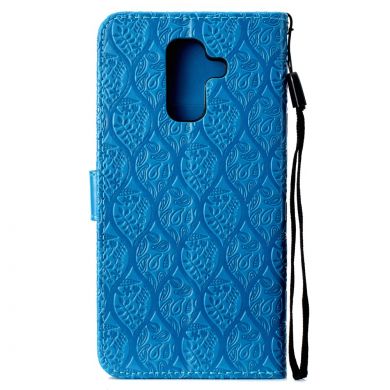 Чехол UniCase Leaf Wallet для Samsung Galaxy A6+ 2018 (A605) - Baby Blue