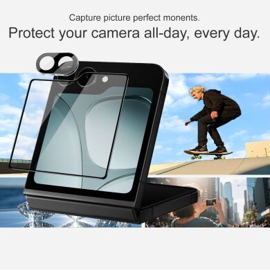 Комплект защитных стекол (на экран и камеру) Imak Protector Set для Samsung Galaxy Flip 7 FE - Black