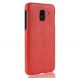 Пластиковий чохол Deexe Croco Style для Samsung Galaxy J6 2018 (J600) - Red