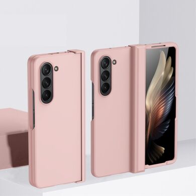 Пластиковый чехол Deexe Hinge Case для Samsung Galaxy Fold 6 - Pink