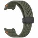 Ремешок Deexe Astra Strap для Samsung Galaxy Watch 4 / 4 Classic / 5 / 5 Pro / 6 / 6 Classic / 7 / FE - Army Green. Фото 4 из 7