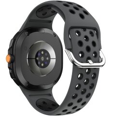 Ремешок Deexe Dual Color для Samsung Galaxy Watch 8 (40/44mm) / 8 Classic - Black / Black