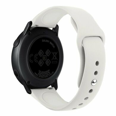 Ремешок Deexe Flexible Watch Band для Samsung Watch Active / Active 2 40mm / Active 2 44mm - White