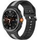 Ремешок Deexe Sport Strap для Samsung Galaxy Watch 8 (40/44mm) / 8 Classic - Black / Grey. Фото 2 из 6