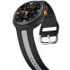 Ремешок Deexe Sport Strap для Samsung Galaxy Watch 8 (40/44mm) / 8 Classic - Black / Grey. Фото 4 из 6