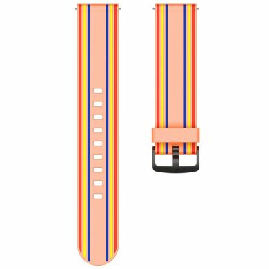 Ремешок Deexe Twill Color Strap для часов с шириной крепления 22мм - Orange / Colorful