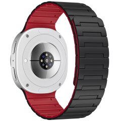 Ремешок Reframe Magnetic Band для Samsung Galaxy Watch 8 (40/44mm) / 8 Classic - Black / Red