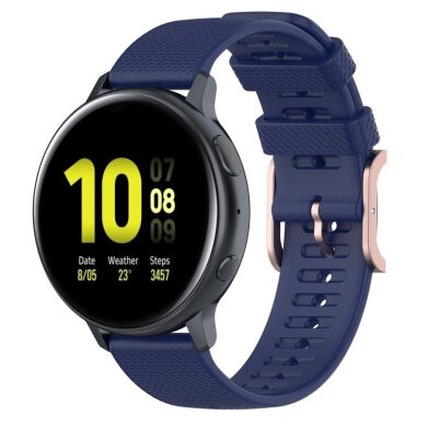 Ремешок UniCase Dot Pattern для Samsung Galaxy Watch 3 (41mm) - Dark Blue