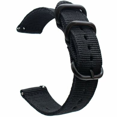 Ремінець UniCase Nylon для годинників з шириною кріплення 22мм - Black