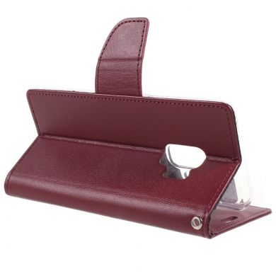 Чехол-книжка MERCURY Bravo Diary для Samsung Galaxy S9 (G960) - Wine Red