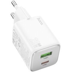 Мережевий зарядний пристрій Hoco N41 PD20W+QC3.0 - White