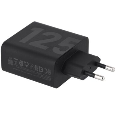 Сетевое зарядное устройство Motorola TurboPower 125W GaN + кабель Type-C to Type-C (SJMC1252) - Black