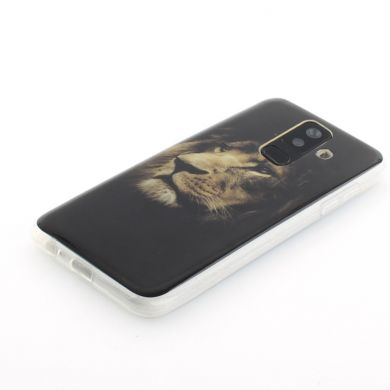 Силиконовый (TPU) чехол Deexe Life Style для Samsung Galaxy A6+ 2018 (A605) - Brown Lion