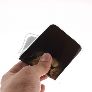 Силиконовый (TPU) чехол Deexe Life Style для Samsung Galaxy A6+ 2018 (A605) - Brown Lion