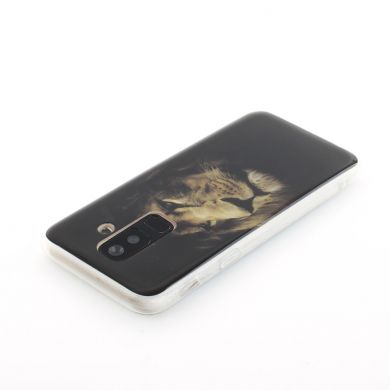 Силиконовый (TPU) чехол Deexe Life Style для Samsung Galaxy A6+ 2018 (A605) - Brown Lion