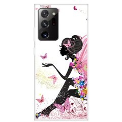 Силіконовий (TPU) чохол Deexe Life Style для Samsung Galaxy Note 20 Ultra (N985) - Girl and Butterfly