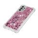 Силиконовый (TPU) чехол Deexe Liquid Glitter для Samsung Galaxy A32 (А325) - Rose Gold Hearts. Фото 3 из 7