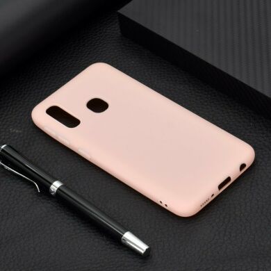 Силіконовий (TPU) чохол Deexe Matte Case для Samsung Galaxy A20e (A202) - Pink