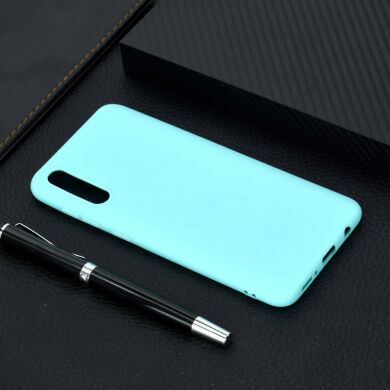 Силіконовий (TPU) чохол Deexe Matte Case для Samsung Galaxy A50 (A505) - Baby Blue