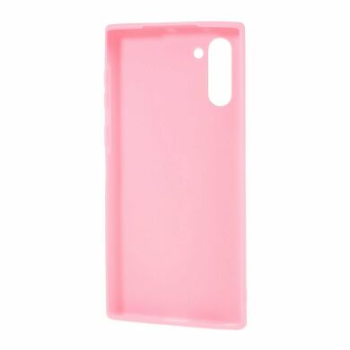 Силіконовий (TPU) чохол Deexe Matte Case для Samsung Galaxy Note 10 (N970) - Pink