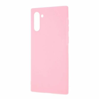 Силиконовый (TPU) чехол Deexe Matte Case для Samsung Galaxy Note 10 (N970) - Pink