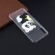 Силиконовый (TPU) чехол Deexe Pretty Glossy для Samsung Galaxy A7 2018 (A750) - Panda Holding a Bottle. Фото 6 из 7