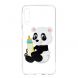 Силиконовый (TPU) чехол Deexe Pretty Glossy для Samsung Galaxy A7 2018 (A750) - Panda Holding a Bottle. Фото 2 из 7